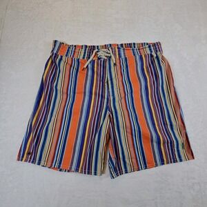 VTG Polo Ralph Lauren Swim Trunks Board Shorts XL‎ Multicolor Striped Beachwear